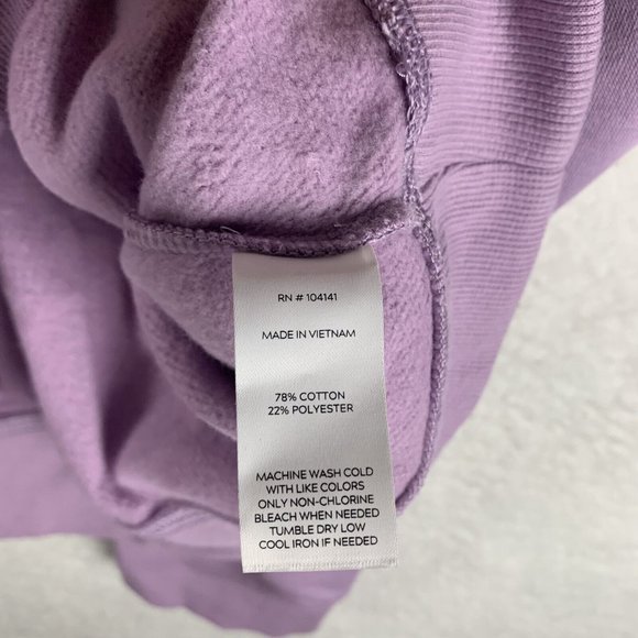 Alpine Design Sweatshirt Mens XL Purple Cotton Fleece Crew Neck‎ Pullover 7107 - Picture 6 of 9